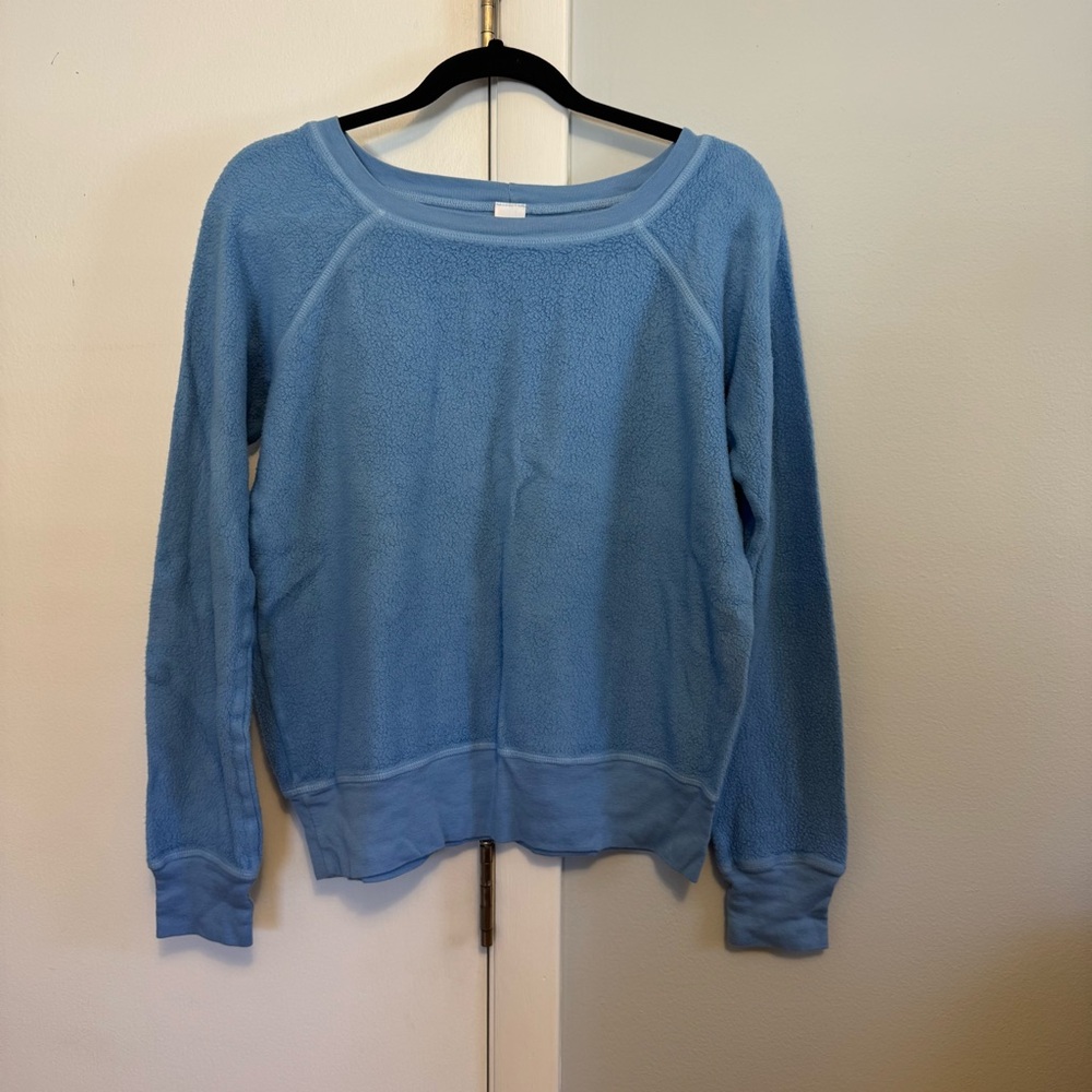 Soft Blue Crew Neck Women's Sweater